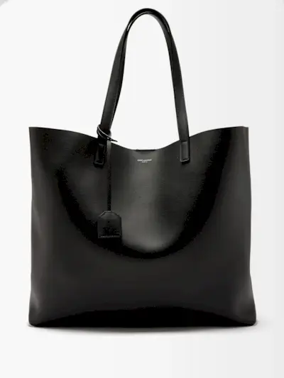 Saint Laurent + Leather Tote Bag