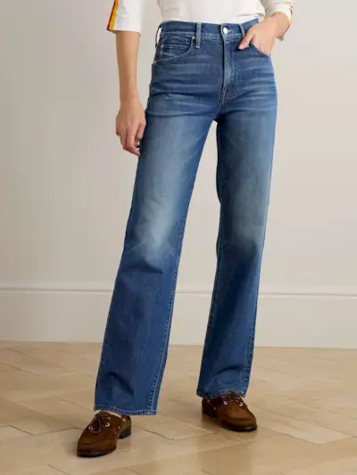The Kick It High-Rise Straight-Leg Jeans