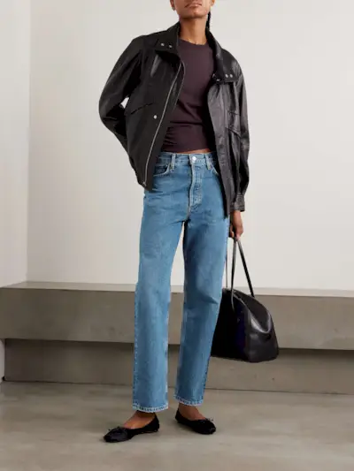 90s Mid-Rise Straight-Leg Jeans