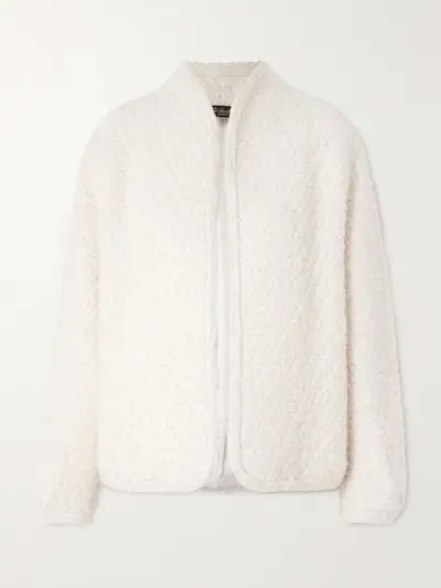Careno Silk, Cotton, Cashmere and Wool-Blend Bouclé Jacket