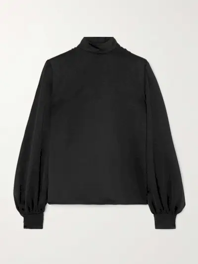 Carys Embellished Silk-Satin Blouse