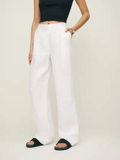 Alex Linen Mid Rise Pant