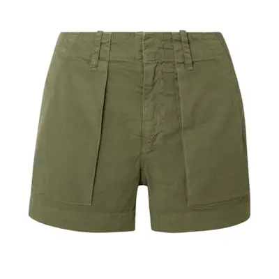 Nili Lotan + Cotton-Blend Utility Shorts
