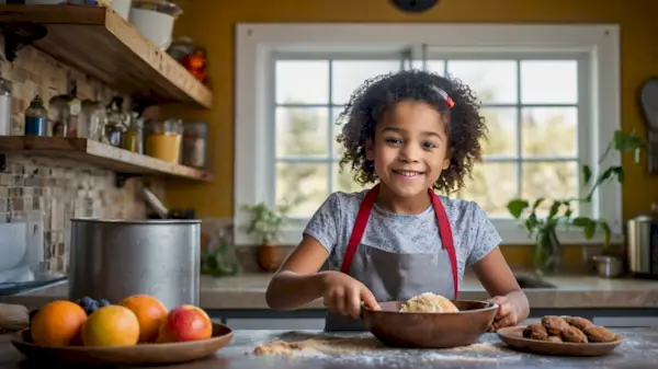 kid cooking