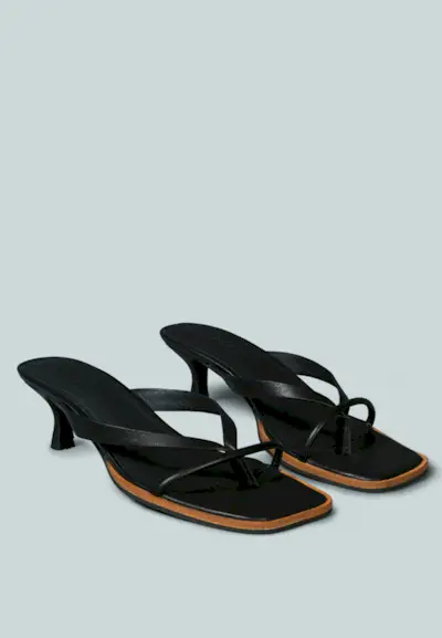 Rag & Co + Winslet Heeled Thong Sandal
