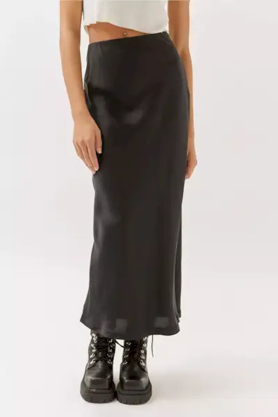 Urban Outfitters + Winona Satin Maxi Skirt