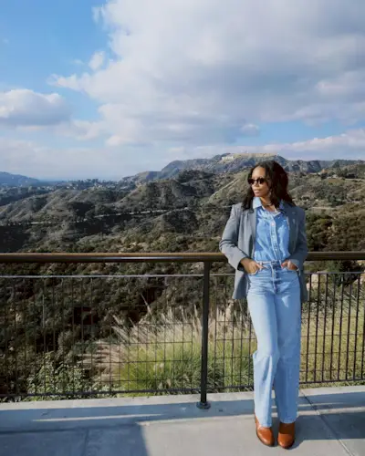 sierra mayhew fashion editor, california outfit ideas