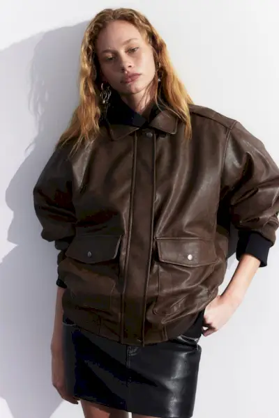 Coated Bomber Jacket
