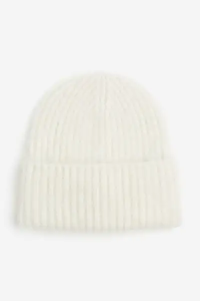 Rib-knit Wool-blend Hat