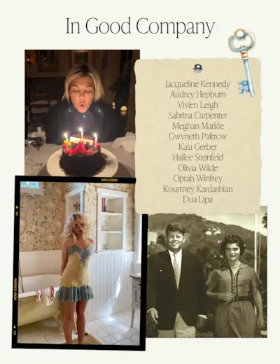 a collage of photos taken at the San Ysidro Ranch in Santa Barbara