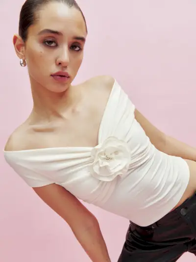 Reformation + Emerald Knit Top